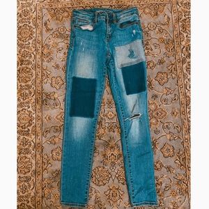 GAP Patched Super Skinny Jeans with Stretch